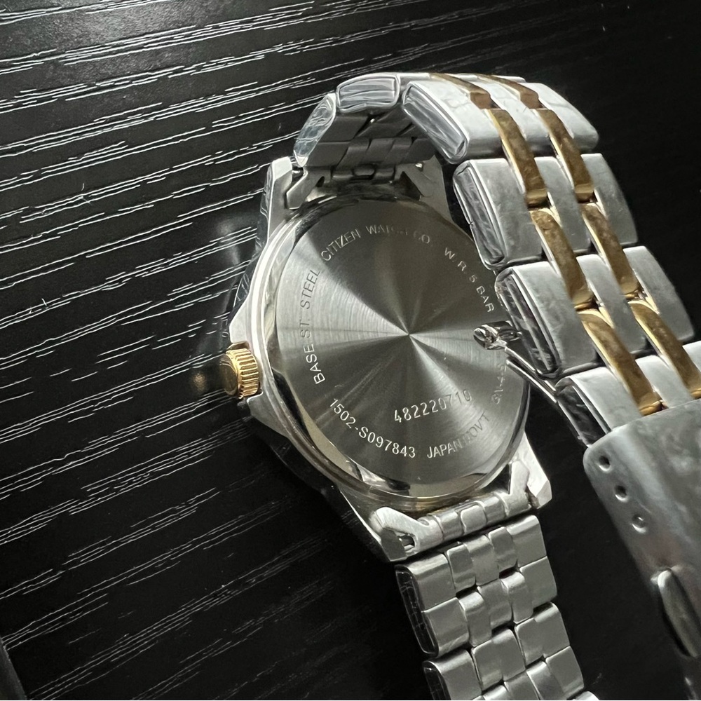 Citizen Quartz Black Dial Two-tone Stainless Steel Men's Watch BF2018-52E - Picture 2 of 3